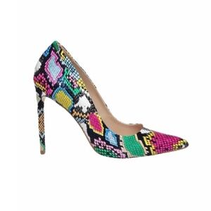 STEVE MADDEN - Vala Multicolor Snakeskin Stiletto Pump